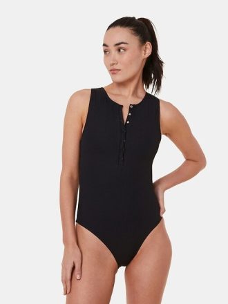 Andie Malibu Prążkowany Klasyczny Jednoczęściowy