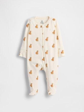 Baby First Favorites Jednoczęściowy śpioszek z organicznej bawełny ze stopkami