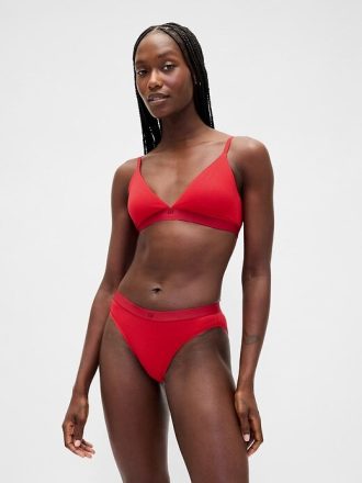 Bikini z organicznej bawełny z rozciągliwą grafiką