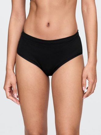 Bikini z wysokim stanem z organicznej bawełny stretch
