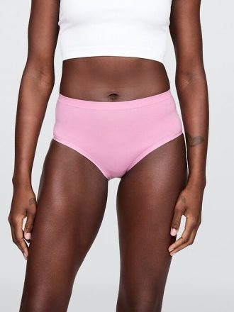Bikini z wysokim stanem z organicznej bawełny stretch