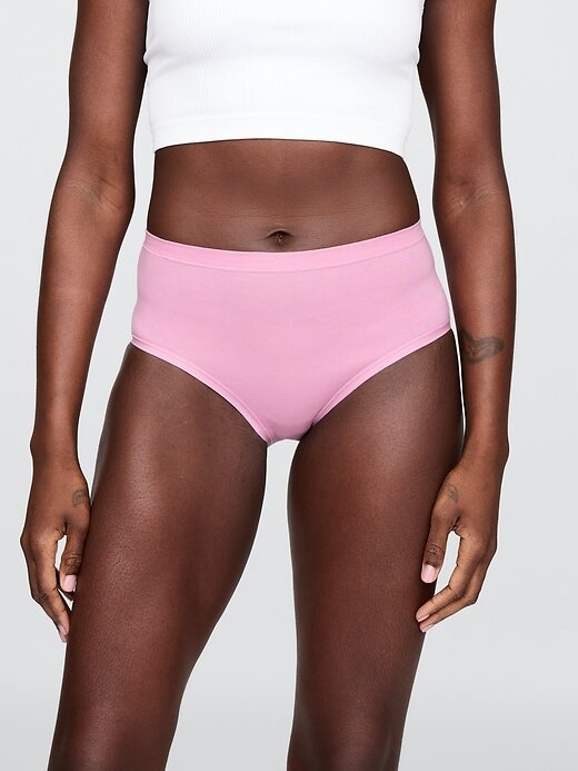 Bikini z wysokim stanem z organicznej bawełny stretch Bikini z wysokim stanem z organicznej bawełny stretch