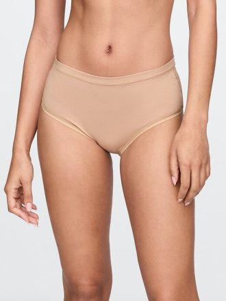Bikini z wysokim stanem z organicznej bawełny stretch