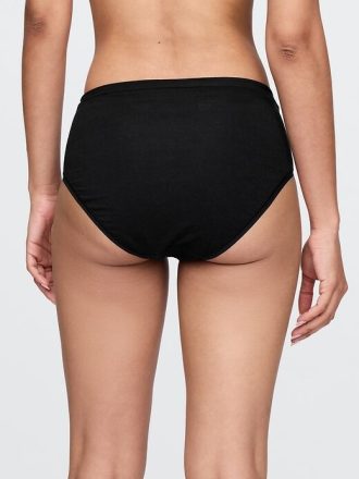 Bikini z wysokim stanem z organicznej bawełny stretch