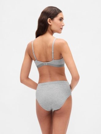 Bikini z wysokim stanem z organicznej bawełny stretch