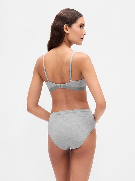 Bikini z wysokim stanem z organicznej bawełny stretch Bikini z wysokim stanem z organicznej bawełny stretch