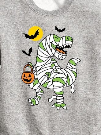 Bluza polarowa dla malucha z okrągłym dekoltem T-Rex Mumia