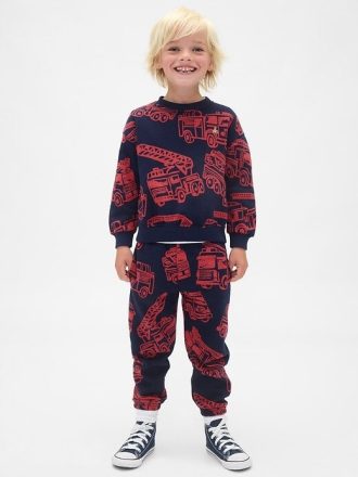 Bluza VintageSoft Firetruck dla niemowląt i małych dzieci