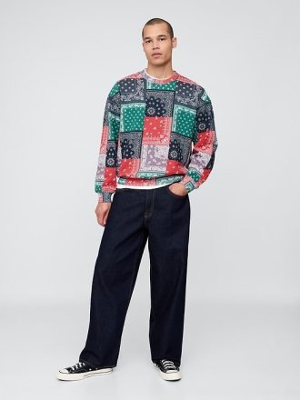 Bluza z bandaną o dużej wadze i rozmiarze oversize