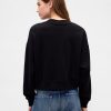 Bluza z dekoltem w serek z materiału French Terry