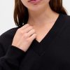 Bluza z dekoltem w serek z materiału French Terry