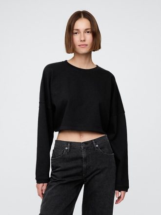 Bluza z grubego materiału French Terry