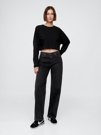 Bluza z grubego materiału French Terry