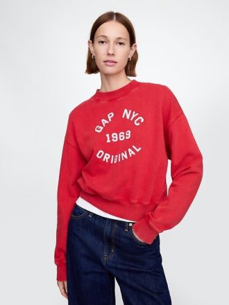Bluza z grubego materiału frotté