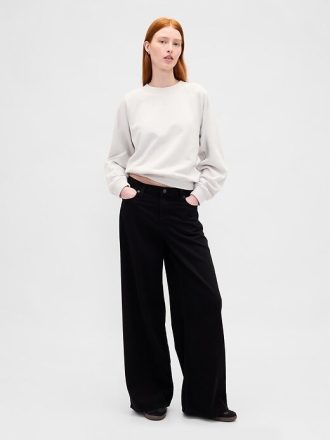 Bluza z grubego materiału frotté raglan