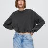 Bluza z grubej frotte z nadrukiem bąbelkowym