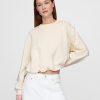 Bluza z grubej frotte z nadrukiem bąbelkowym