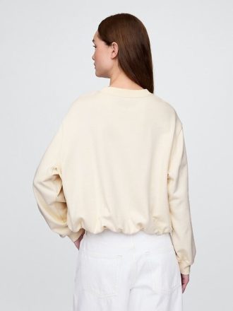Bluza z grubej frotte z nadrukiem bąbelkowym