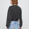 Bluza z grubej frotte z nadrukiem bąbelkowym