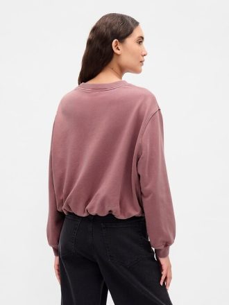 Bluza z grubej frotte z nadrukiem bąbelkowym