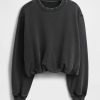 Bluza z grubej frotte z nadrukiem bąbelkowym