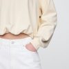 Bluza z grubej frotte z nadrukiem bąbelkowym