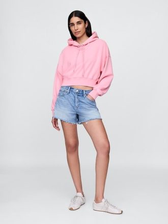 Bluza z kapturem French Terry Oversized Crop