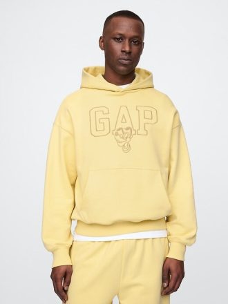 Bluza z kapturem Gap × Disney dla dorosłych z dużym logo