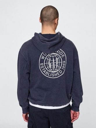 Bluza z kapturem Gap Heavyweight French Terry z logo