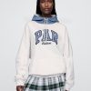 Bluza z kapturem Gap × Malbon dla dorosłych z grubej tkaniny frotte z logo