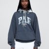 Bluza z kapturem Gap × Malbon dla dorosłych z grubej tkaniny frotte z logo