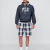 Bluza z kapturem Gap × Malbon dla dorosłych z grubej tkaniny frotte z logo