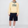 Bluza z kapturem Gap × Malbon dla dorosłych z grubej tkaniny frotte z logo