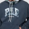 Bluza z kapturem Gap × Malbon dla dorosłych z grubej tkaniny frotte z logo