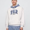 Bluza z kapturem Gap × Malbon dla dorosłych z grubej tkaniny frotte z logo