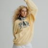 Bluza z kapturem Gap × Malbon dla dorosłych z grubej tkaniny frotte z logo