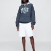 Bluza z kapturem Gap × Malbon dla dorosłych z grubej tkaniny frotte z logo