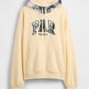 Bluza z kapturem Gap × Malbon dla dorosłych z grubej tkaniny frotte z logo