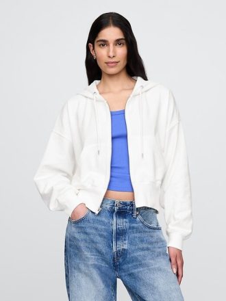 Bluza z kapturem i klinem z materiału French Terry Oversized