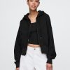 Bluza z kapturem i klinem z materiału French Terry Oversized