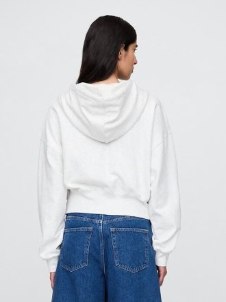 Bluza z kapturem i klinem z materiału French Terry Oversized