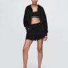Bluza z kapturem i klinem z materiału French Terry Oversized