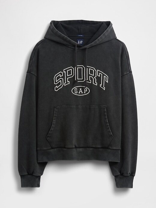 Bluza z kapturem i logo w dużym rozmiarze Bluza z kapturem i logo w dużym rozmiarze