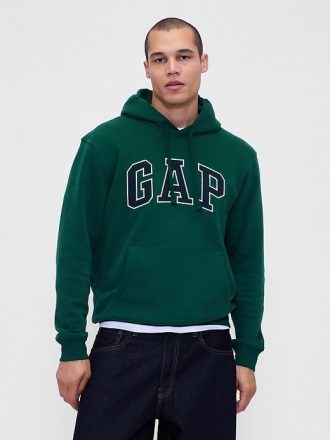 Bluza z kapturem VintageSoft Arch Logo dla dorosłych