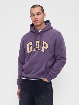 Bluza z kapturem VintageSoft Arch Logo dla dorosłych
