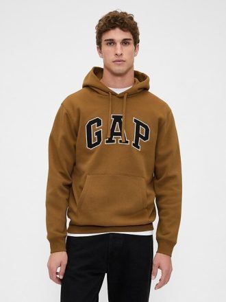 Bluza z kapturem VintageSoft Arch Logo dla dorosłych