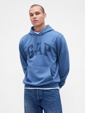 Bluza z kapturem VintageSoft Arch Logo dla dorosłych