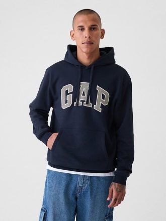 Bluza z kapturem VintageSoft Arch Logo dla dorosłych