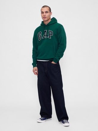 Bluza z kapturem VintageSoft Arch Logo dla dorosłych