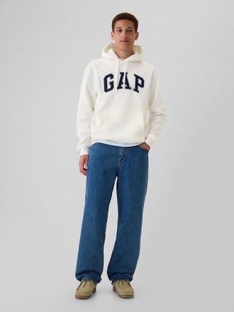 Bluza z kapturem VintageSoft Arch Logo dla dorosłych